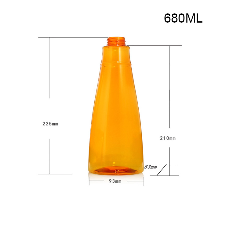 680ml laundry detergent bottle PET softener bottle underwear detergent bottle press type washing bottle