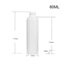 60ml travel trial spray bottle full cover spray head makeup remover packaging bottle PET plastic bottle