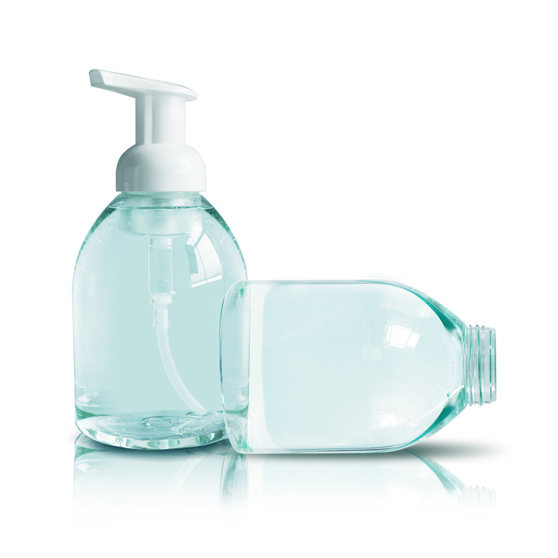 300ml500ml push-type hand sanitizer packaging bottle PET round disinfectant plastic bottle