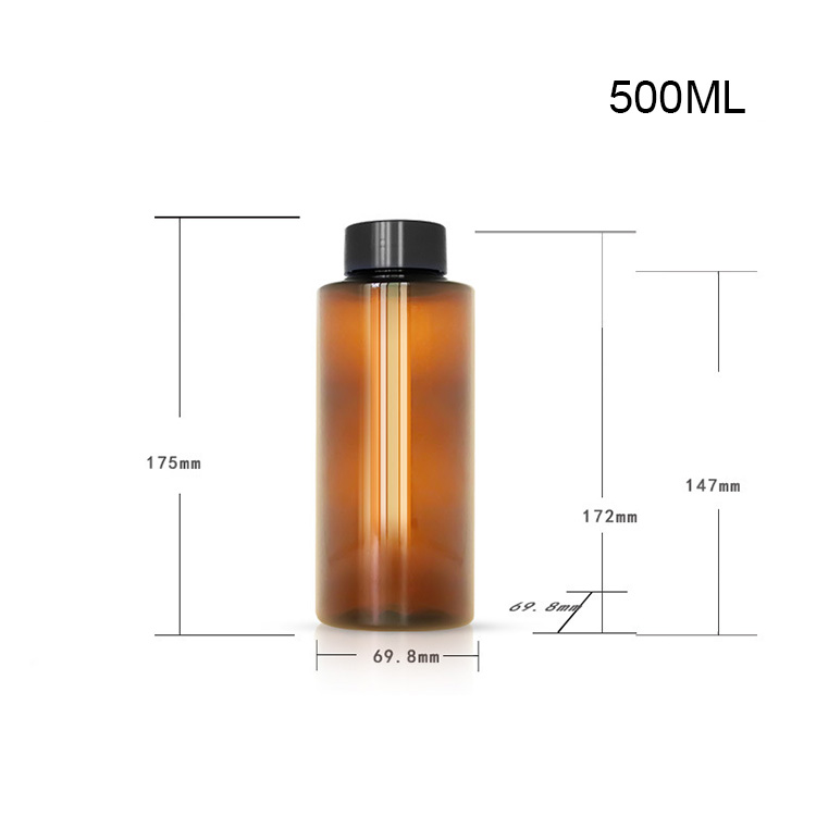 500ml foam bottle PET cosmetic bottle amino acid foaming bottle 42 teeth push foam facial cleanser bottle