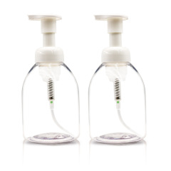 300ml500ml push-type hand sanitizer packaging bottle PET round disinfectant plastic bottle
