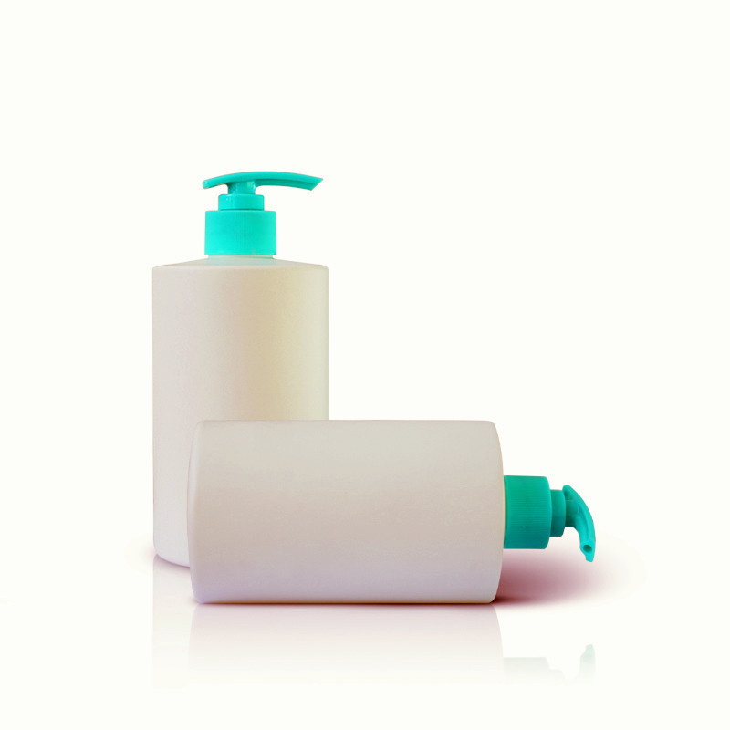 500ml push-type shampoo bottle HDPE flat shoulder round bottle shower gel shower gel plastic bottle