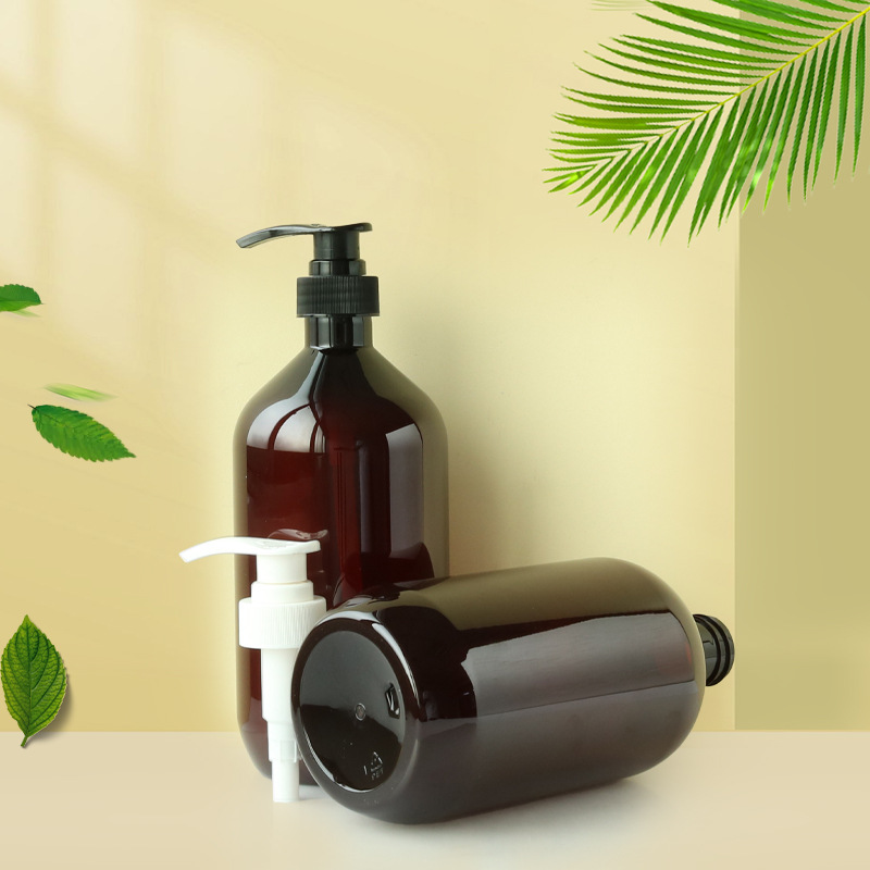 1000ml brown push shower gel plastic bottle cosmetic lotion sub-bottle hand soap shampoo bottle
