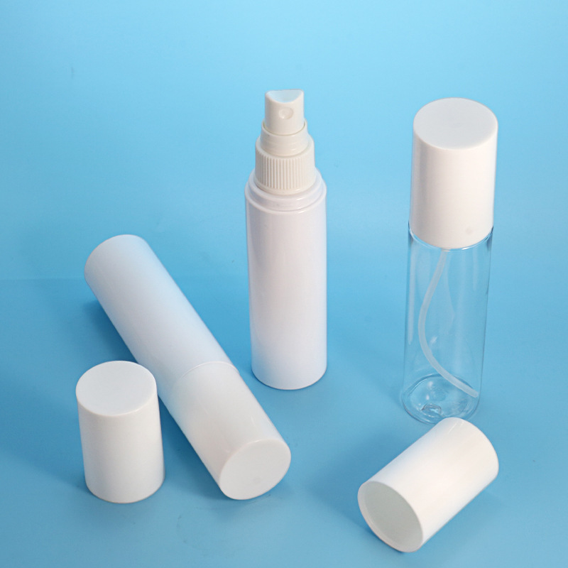 60ml travel trial spray bottle full cover spray head makeup remover packaging bottle PET plastic bottle