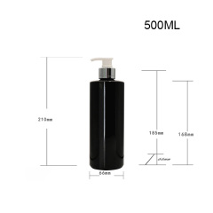 500ml flat shoulder cylindrical bottle pet sub-bottle shower gel bottle shampoo bottle deodorant cleaning agent bottle spray bottle