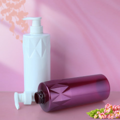 300ml shampoo bottle 500ml shower gel bottle body lotion bottle 700ml flat shoulder cylindrical bottle