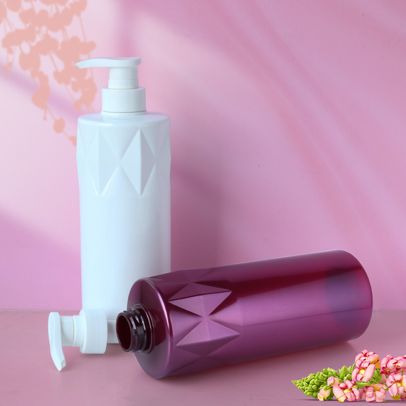300ml shampoo bottle 500ml shower gel bottle body lotion bottle 700ml flat shoulder cylindrical bottle