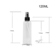 pet small spray bottle 100ml spray bottle 100ml transparent disinfection alcohol small spray bottle
