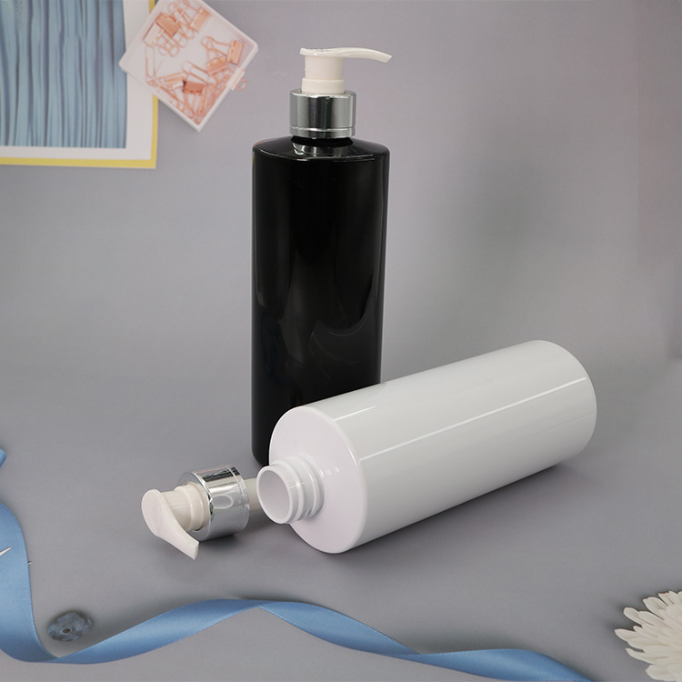 500ml flat shoulder cylindrical bottle pet sub-bottle shower gel bottle shampoo bottle deodorant cleaning agent bottle spray bottle