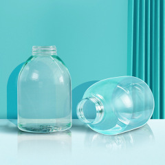 300ml500ml push-type hand sanitizer packaging bottle PET round disinfectant plastic bottle