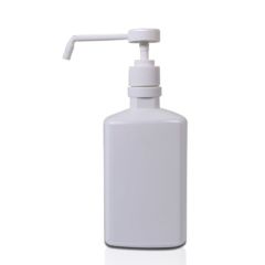 500ml square bottle disinfectant hand sanitizer bottle PE square flat bottle long mouth pump press type lotion bottle free washing gel bottle