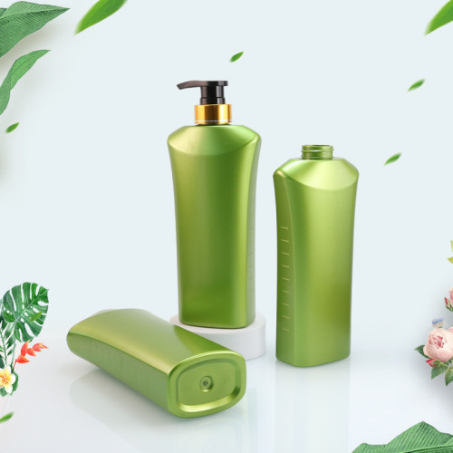 580ml shampoo shower gel conditioner bottle PET flat bottle PCR recycled material biodegradable plastic bottle