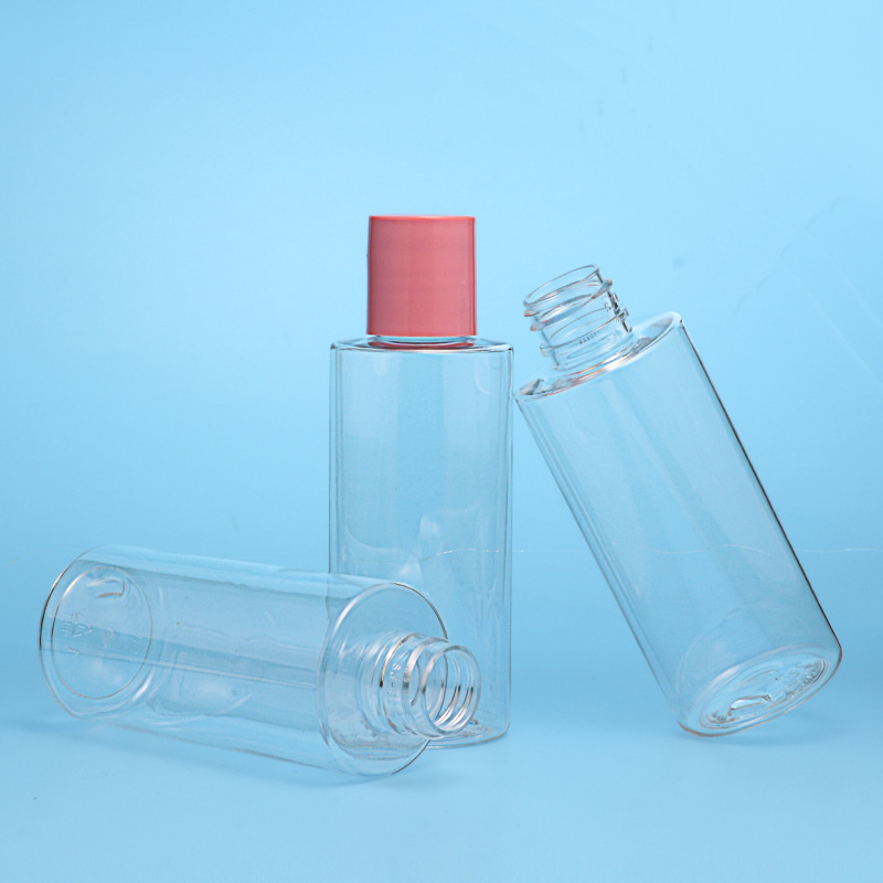 80ml spray bottle pet transparent plastic bottle disinfectant bottle flat shoulder series makeup remover water bottling disinfectant water bottle