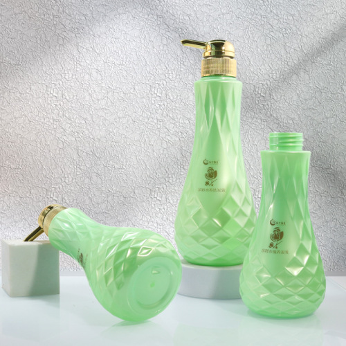300ml500ml high-grade shampoo bottle PET petal prism-shaped care packaging bottle lotion sub-bottle