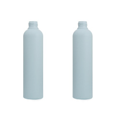250ml thin high oblique shoulder round bottle 24 teeth plush material shampoo bottle shower gel conditioner bottle