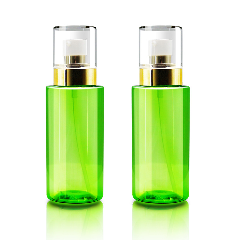 200ml250ml300ml short fat flat shoulder cylindrical bottle PET lotion bottle shower gel body lotion sub-bottle
