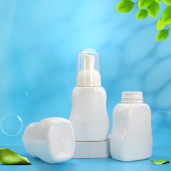 300ml waist PET foam bottle 42 teeth baby mousse foaming bottle flower cat claw foam hand soap bottle