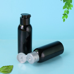 50ml shampoo trial bottle portable disinfection water bottle free wash alcohol gel packaging bottle black PET bottle