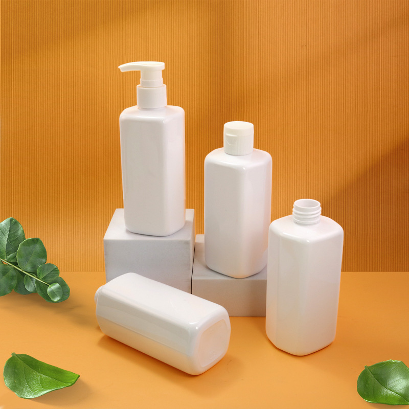 260ml hexagonal square PET bottle special-shaped cleaning packaging bottle push lotion bottle