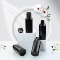50ml shampoo trial bottle portable disinfection water bottle free wash alcohol gel packaging bottle black PET bottle