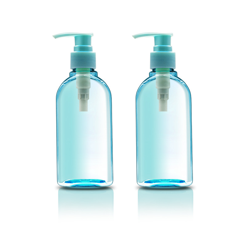 180ml eye wash bottle eye care liquid cleaning liquid bottle semi-transparent blue PET disposable gel bottle