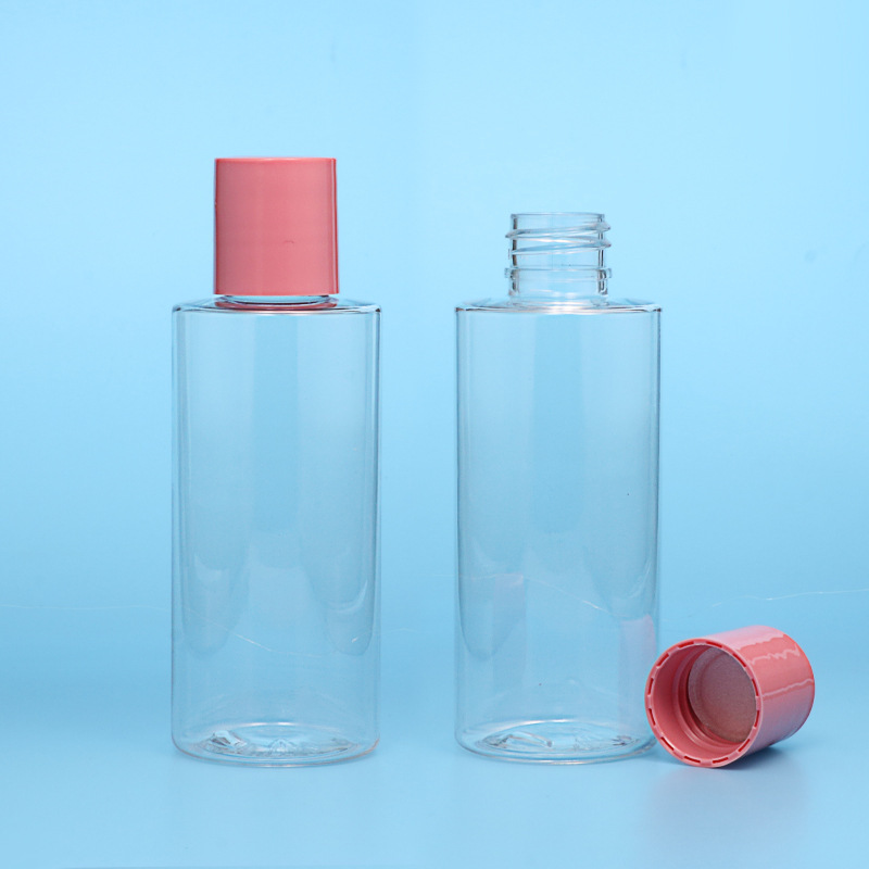 80ml spray bottle pet transparent plastic bottle disinfectant bottle flat shoulder series makeup remover water bottling disinfectant water bottle