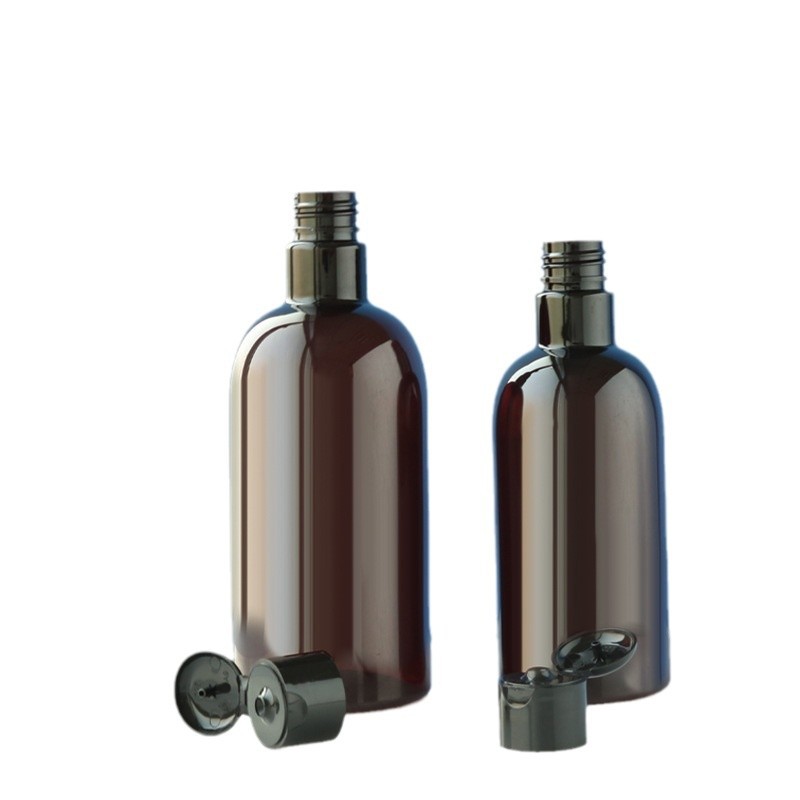 280ml420ml long neck high neck oblique shoulder round bottle PET shampoo conditioner bottle