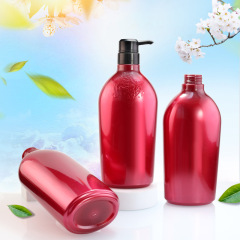 750ml high-grade shampoo bottle PET high-gloss red shower gel conditioner bottle