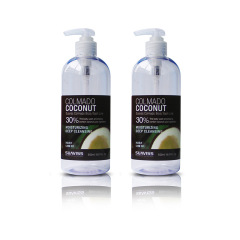 550ml oblique shoulder PET cylindrical bottle push-type lotion bottle shampoo hand soap shower gel bottle
