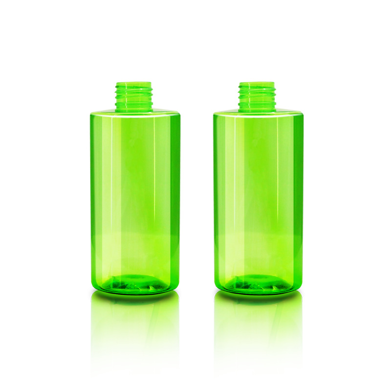 200ml250ml300ml short fat flat shoulder cylindrical bottle PET lotion bottle shower gel body lotion sub-bottle