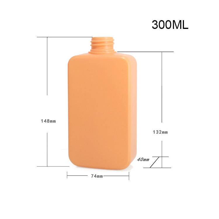 300ml Plush Yellow Ginger Shampoo Bottle HDPE Shower Gel Conditioner Bottle Cosmetic Lotion Dispensing Bottle