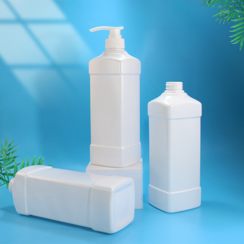 1000ml food grade chemical packaging bottle 32 teeth PET square detergent bottle water liquid fertilizer packaging bottle