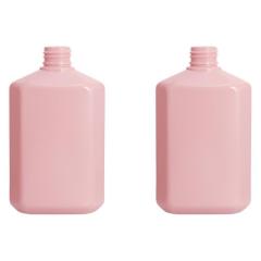 300ml pink flat bottle shampoo shower gel empty bottle portable pet plastic body lotion bottle