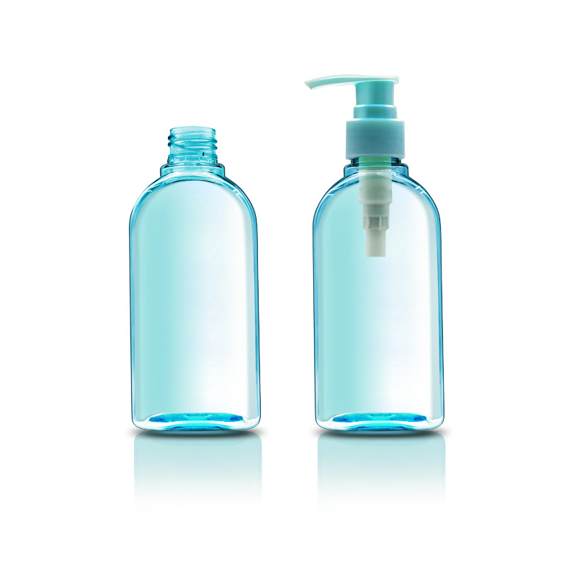 180ml eye wash bottle eye care liquid cleaning liquid bottle semi-transparent blue PET disposable gel bottle