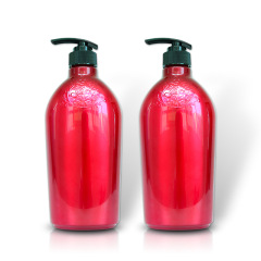 750ml high-grade shampoo bottle PET high-gloss red shower gel conditioner bottle