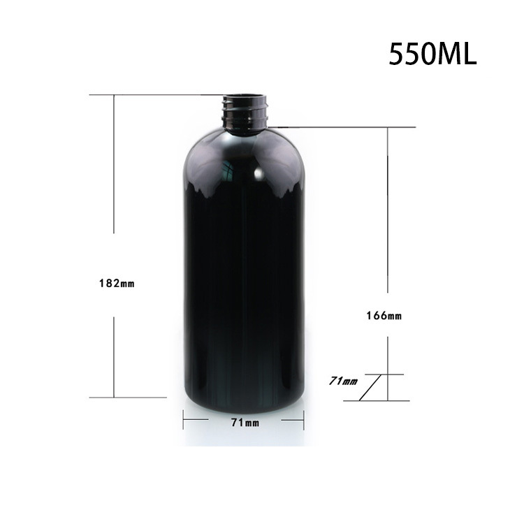550ml oblique shoulder PET cylindrical bottle push-type lotion bottle shampoo hand soap shower gel bottle