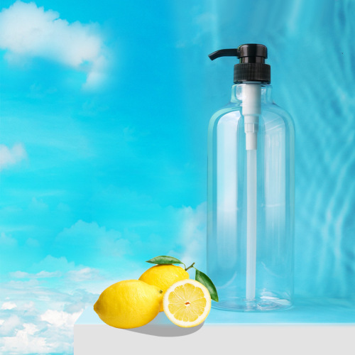 1000ml transparent white brown large capacity push-type lotion shower gel shampoo refill empty bottle portable