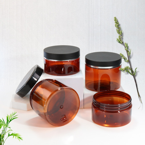 200ml wide mouth bottle 89 teeth large diameter cream bottle PET hair cream bottle with matte black cover