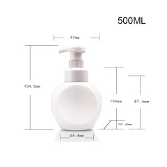 350ML flower foam bottle children's hand sanitizer bottle 500ml shower gel bottle mousse bottle portable press PE bottle