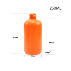 250ml oblique shoulder round bottle with Qianqiu cover body lotion essential oil lotion bottle cosmetics packaging bottle