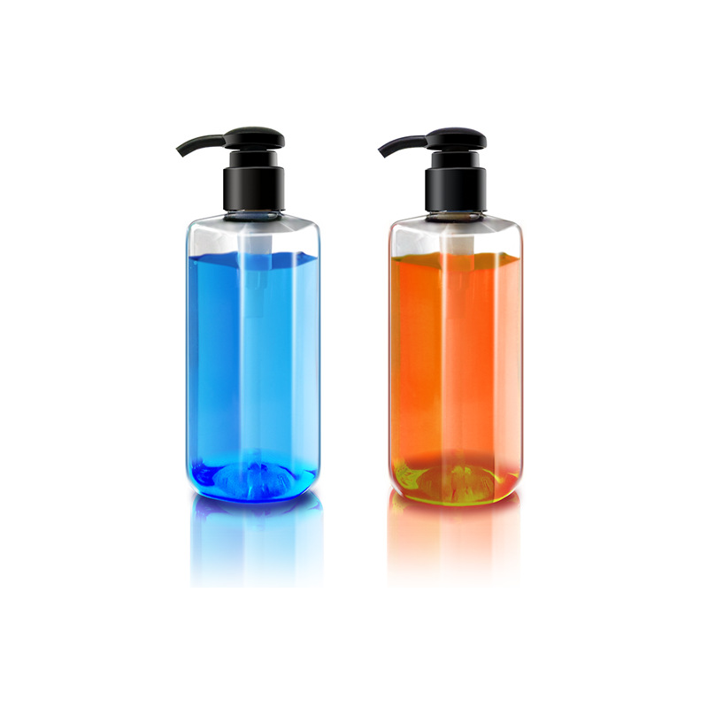 260ml hexagonal square PET bottle special-shaped cleaning packaging bottle push lotion bottle