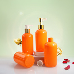 250ml oblique shoulder round bottle with Qianqiu cover body lotion essential oil lotion bottle cosmetics packaging bottle