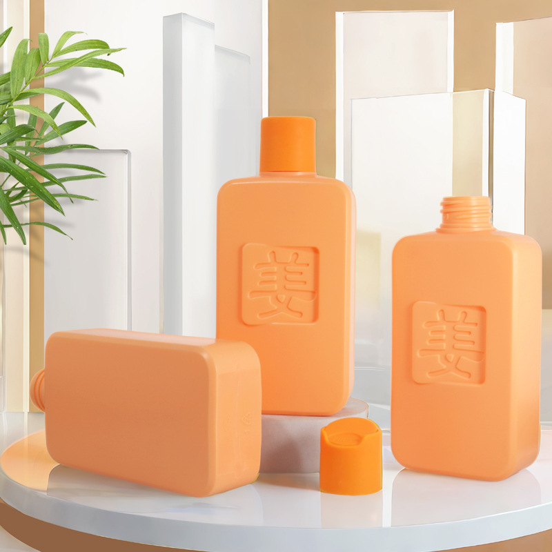 300ml Plush Yellow Ginger Shampoo Bottle HDPE Shower Gel Conditioner Bottle Cosmetic Lotion Dispensing Bottle