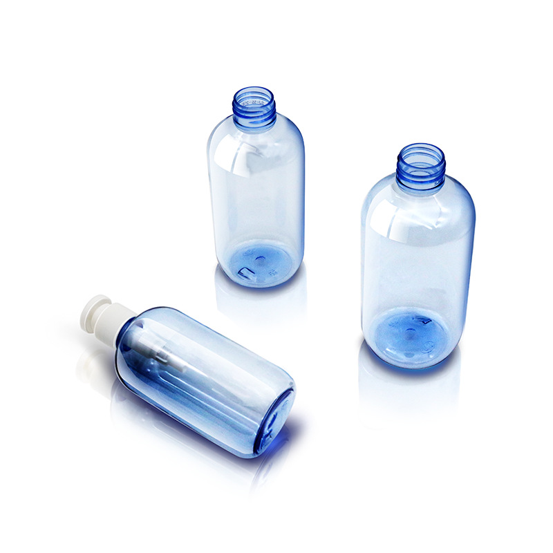 250ml oblique shoulder round bottle with Qianqiu cover body lotion essential oil lotion bottle cosmetics packaging bottle