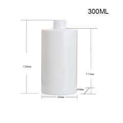 200ml250ml300ml short fat flat shoulder cylindrical bottle PET lotion bottle shower gel body lotion sub-bottle