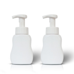 300ml waist PET foam bottle 42 teeth baby mousse foaming bottle flower cat claw foam hand soap bottle