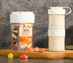 65-360ML food grade plastic bottle creative transparent bottle food jar seasoning jar single double flip cover sprinkler bottle