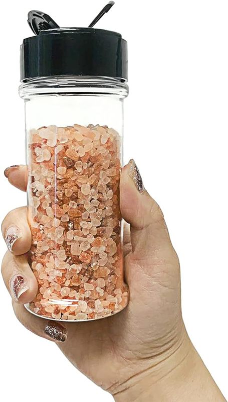 250ml seasoning bottle transparent plastic cylinder bottle pepper barbecue powder can salt MSG seasoning bottle