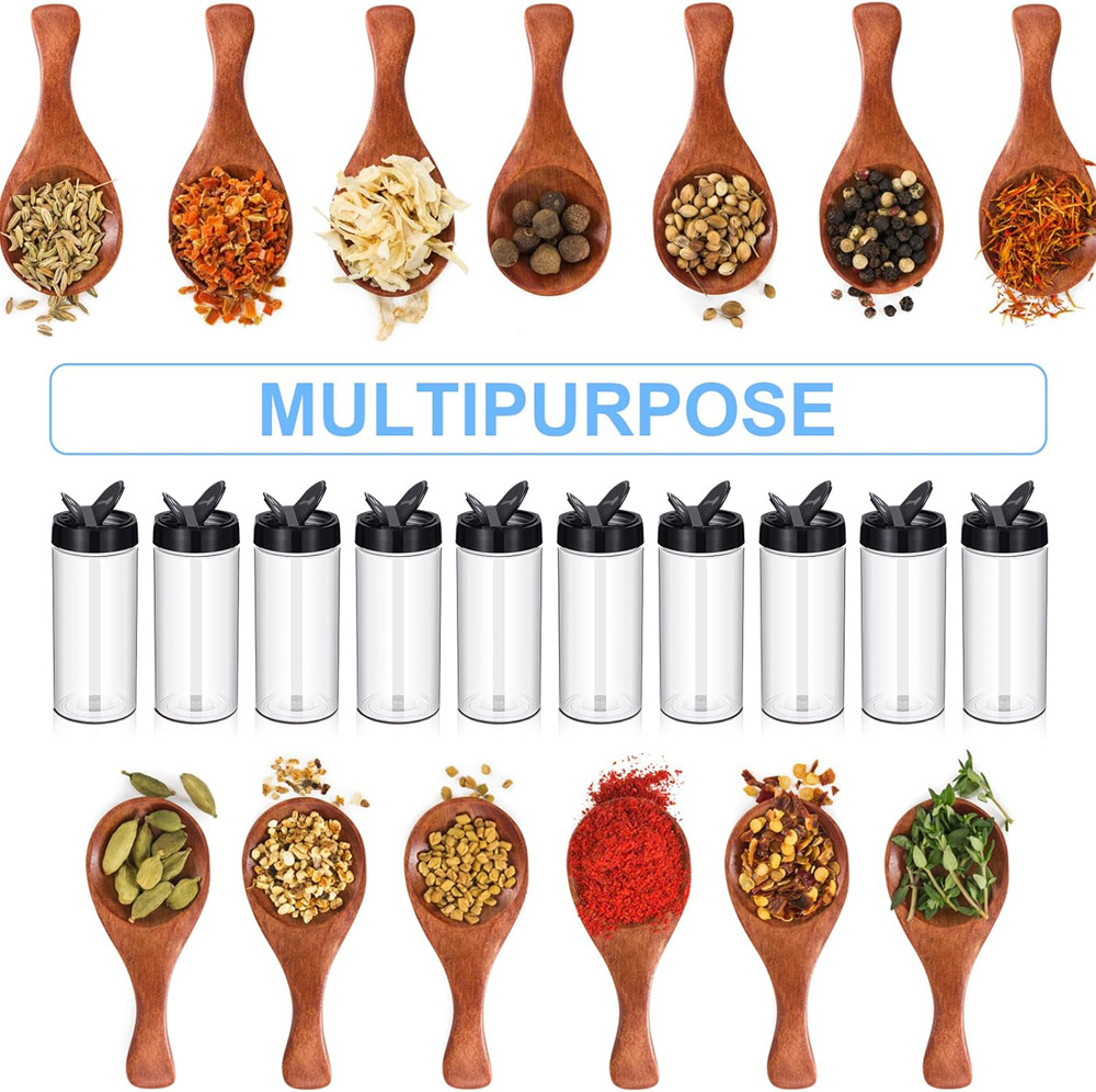 PET large capacity butterfly cover seasoning bottle kitchen seasoning bottle pepper salt barbecue BBQ powder bottle plastic bottle
