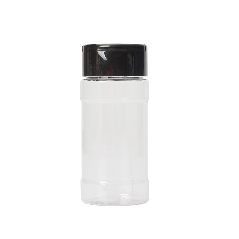 70ML 115ML kitchen plastic seasoning bottle transparent flip cover black pepper powder bottle seasoning sprinkler bottle